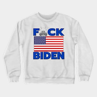 F-CK BIDEN  FREEDOM CONVOY - TRUCKERS FOR FREEDOM - USA FREEDOM CONVOY 2022 TRUCKERS BLUE LETTERS Crewneck Sweatshirt